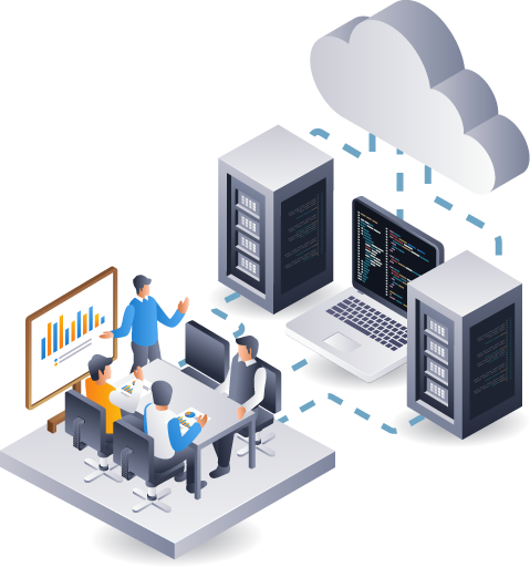 Server Virtualisation Graphic image