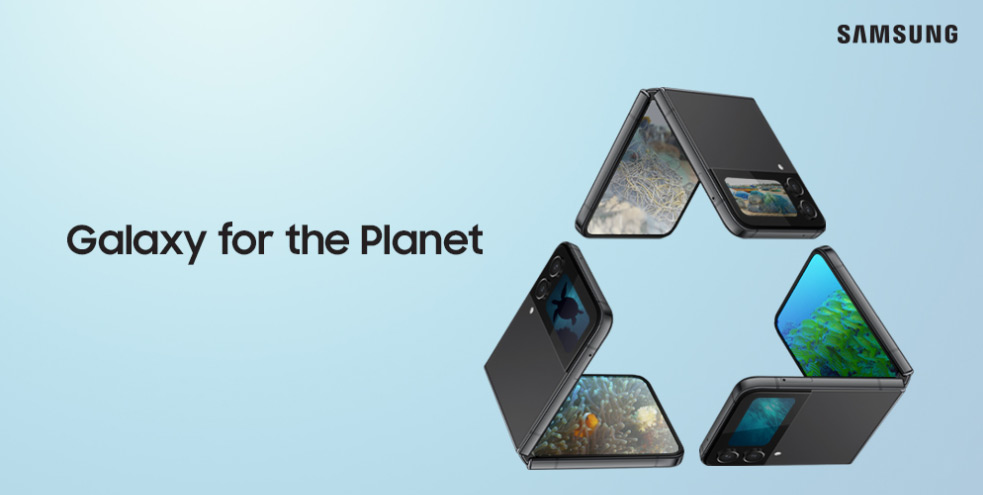 Samsung Galaxy sustainability banner