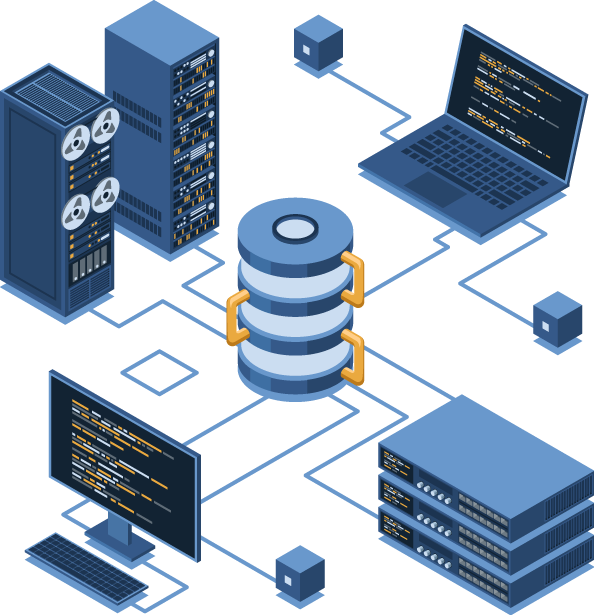 Server Virtualisation Graphic image
